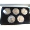 Image 2 : NHL World Hockey 5-Coin Set (Brett Hull, Jaromir Jagr, Patrick Roy Etc.)