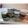 Image 2 : (7) Tobacco Tins w/ (9) Extra Lids