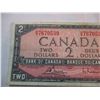 Image 2 : 1954 Canadian Two Dollar Bill