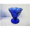 Image 4 : Lot of Blue Sundae Dishes & Glasses