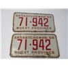 Image 3 : (2) 1958 Saskatchewan License Plates