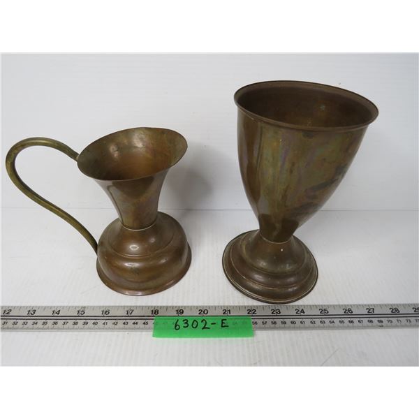 Vintage Copper Drinking Vessels