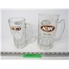 Image 1 : (2) A&W Glass Mugs