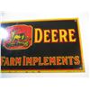 Image 3 : Porcelain John Deere Quality Farm Implements Sign (18x8)