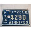 Image 2 : 1967 Winnipeg Bicycle Plate