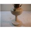 Image 3 : Milk Glass Alladdin Oil Lamp w/ Handpainted Shade (25" Tall)
