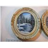 Image 3 : 2X the Bid Price- (2) Oval Framed Pictures By Nettie Harder 1981