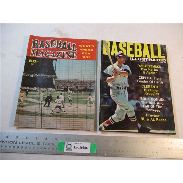 (2) 1960's Baseball Magazines (ft. Carl Yastrzemski)