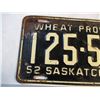 Image 2 : 1952 Sask License Plate (Wheat Province)