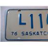 Image 2 : 1976 Low Number Livery  Saskatchewan License Plate