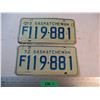 Image 1 : Pair of 1972 Saskatchewan License Plates