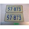 Image 1 : Pair of 1972 Saskatchewan License Plates