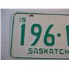 Image 2 : 1968 Saskatchewan License Plate