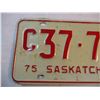 Image 2 : 1975 Saskatchewan License Plate