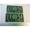 Image 1 : Pair of 1971 Alberta License Plates