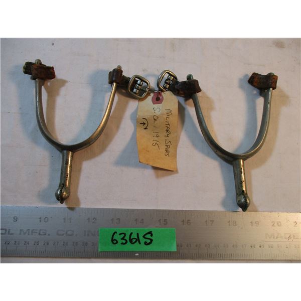 Pair of 1915 military Spurs S.Co