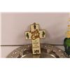 Image 2 : Serving Platter, Religious Cross + Earring Flower