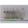 Image 1 : Lot of Vintage Pepsi Bottles and a Milk Bottle