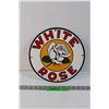 Image 1 : White Rose Tin Sign - Fantasy