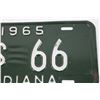 Image 2 : Vintage American Indiana License Plate - 1965