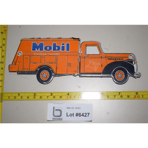 Porcelain Mobil Oil Sign