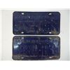 Image 3 : (2) 1962 Saskatchewan License Plates