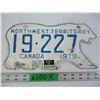 Image 1 : 1979 Northwest Territories License Plate