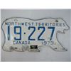 Image 2 : 1979 Northwest Territories License Plate