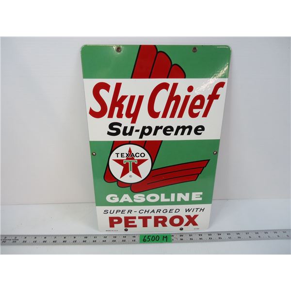 Enseigne vintage de station service TEXACO - Diamètre 85cm - Eclairage à LEDs inclus Enseigne vintage de station service TEXACO - Diamètre 85cm - Eclairage à LEDs inclus