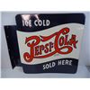 Image 2 : *Double Sided Flanged Pepsi Sign-Flange is 19.5" long-Sign is 26,5"long and 27.5 wide