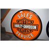 Image 1 : Harley-Davidson 2-Sided Layered Porcelain Sign
