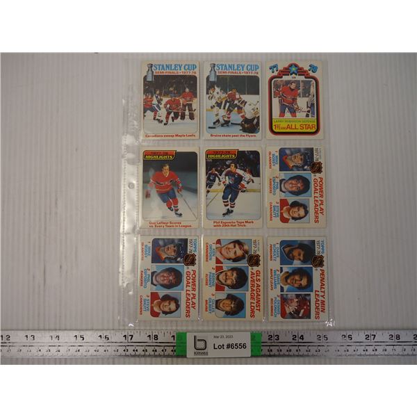 (9) Statistical Leader Cards and highlights 1978-79