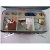 Image 3 : Vintage Samsonite Travel Makeup Case w/ Costume Jewelry