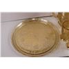 Image 2 : Flora Gold Depression Pitcher, Tumblers + Tray
