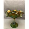Fenton Green Carnival Glass 