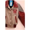 Image 2 : *Vintage Men's Leather Collegiate Jacket - Warman, Size Small