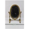 Image 1 : Antique Brass Mirror (Unstable on Bottom Right Leg)