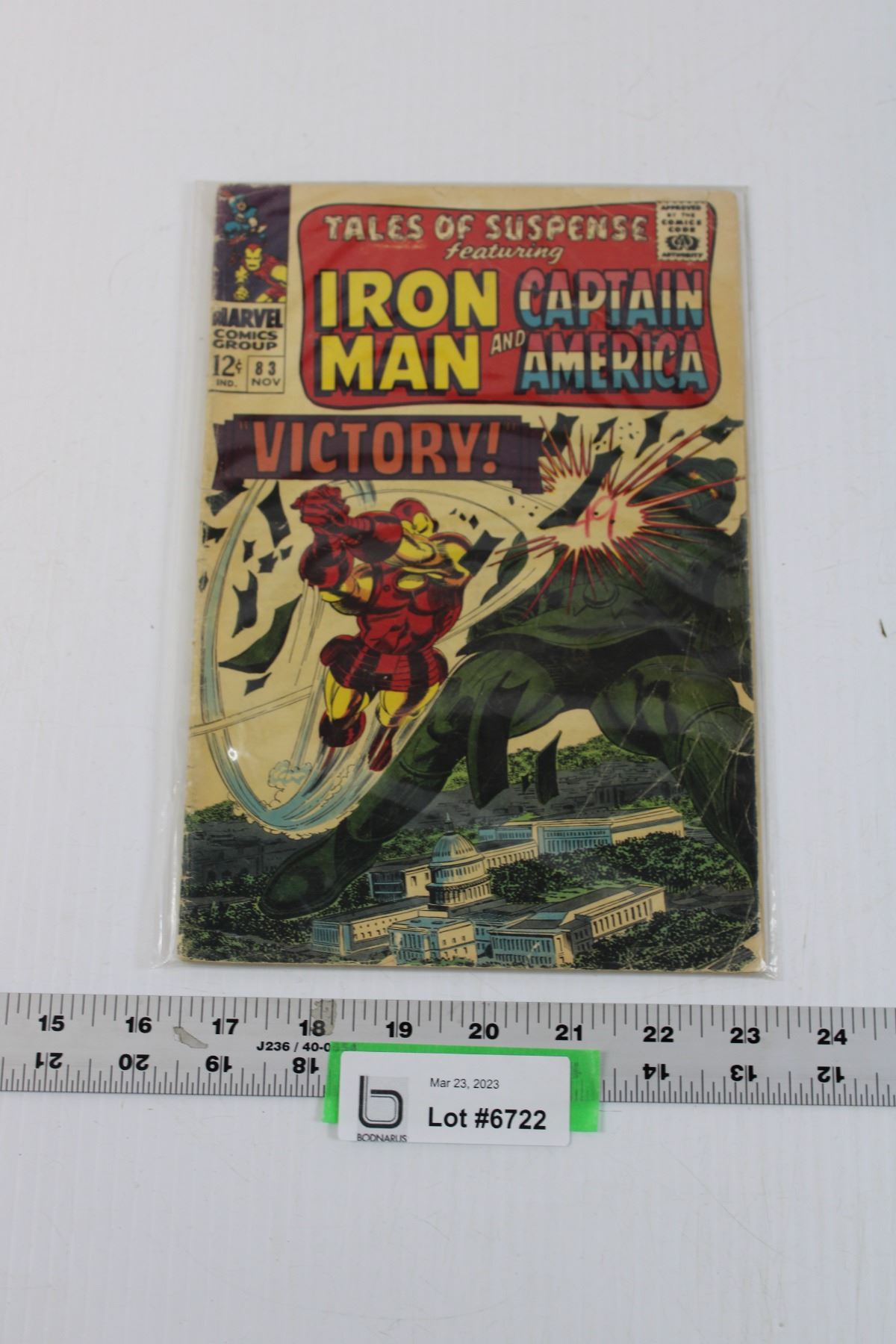 Vintage Marvel Iron Man and Captain America Comic 12 Cents Bodnarus