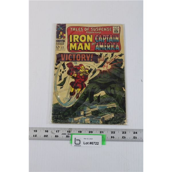 Vintage Marvel Iron Man and Captain America Comic - 12 Cents