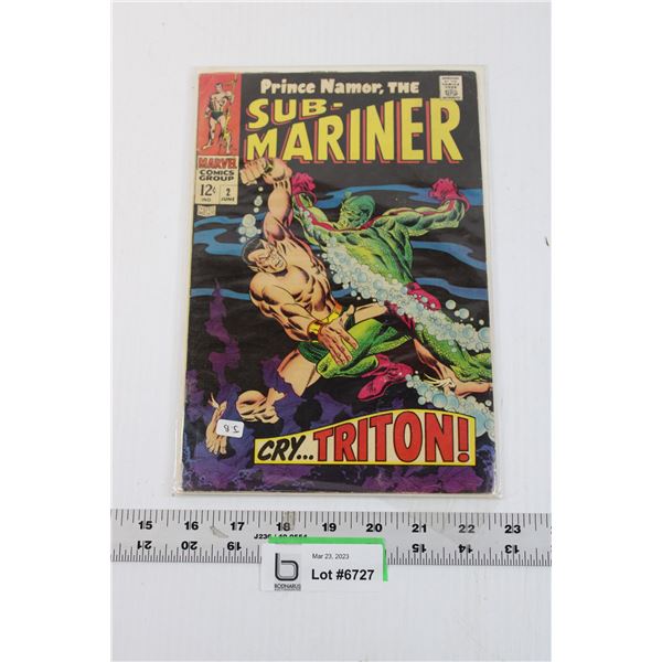 Vintage Marvel Comics Sub-Mariner Comic Book - 12 Cents