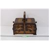 Image 1 : Vintage Wooden Sewing Box