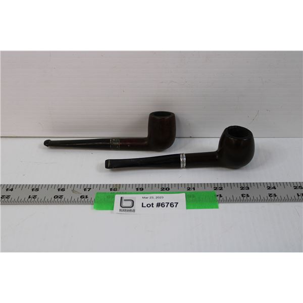 (2) Old Tobacco Pipes