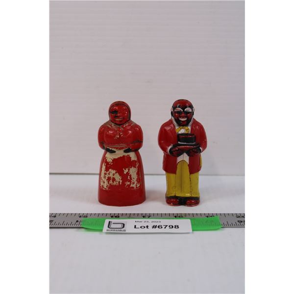 Vintage Black Americana Salt and Pepper Shakers