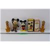 Image 1 : Vintage Mickey Mouse and Pluto Lot - Toys and Avon Bath Products