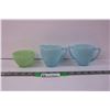 Image 1 : Pyrex Robin Egg Blue Cream and Sugar Set and Misc. Cup