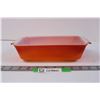 Image 1 : Vintage Sunset Orange Fire King Loaf Pan