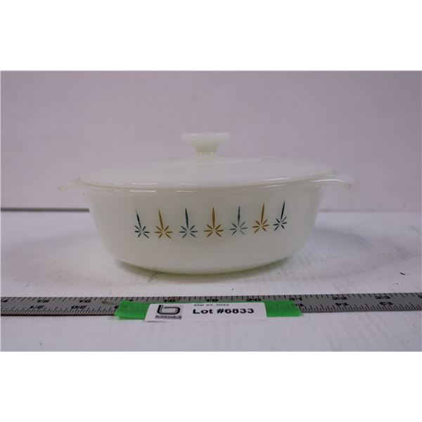 Vintage Fire King Covered Casserole Dish with Lid