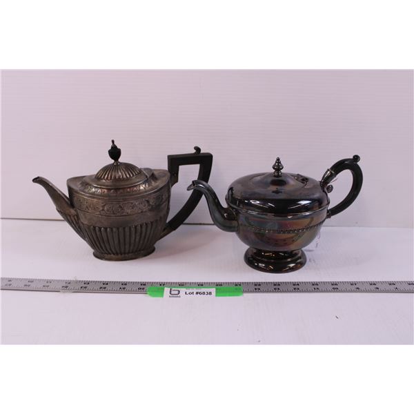 (2) Silver Plated Tea Pots