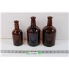 Image 1 : (3) Glass Liquor Bottles