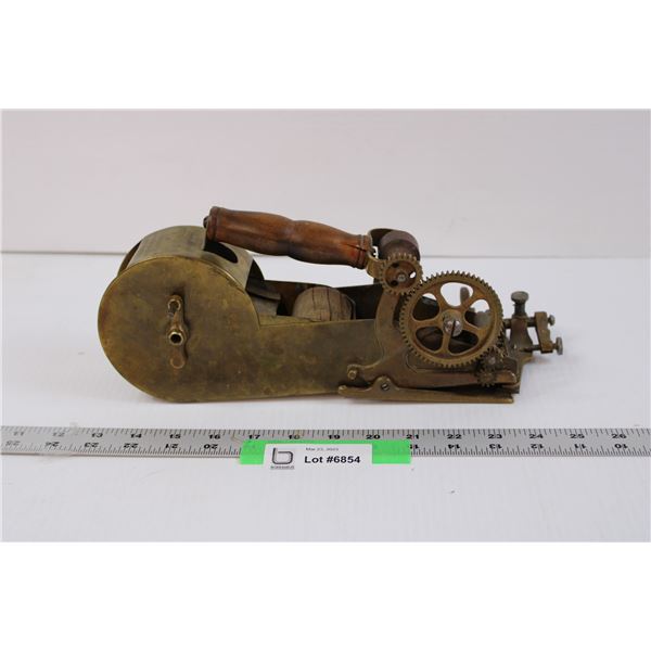 Antique Brass Mail Tape Dispenser - 1894 to 1899